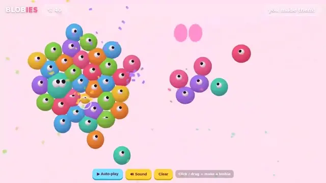 Blobies: interactive wall projection game