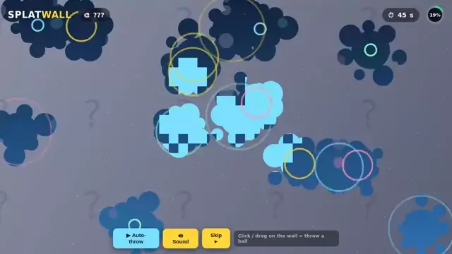 Splat Wall: interactive wall projection game