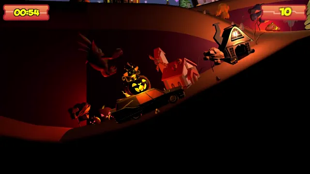 Ghost and Car: interactive wall projection game