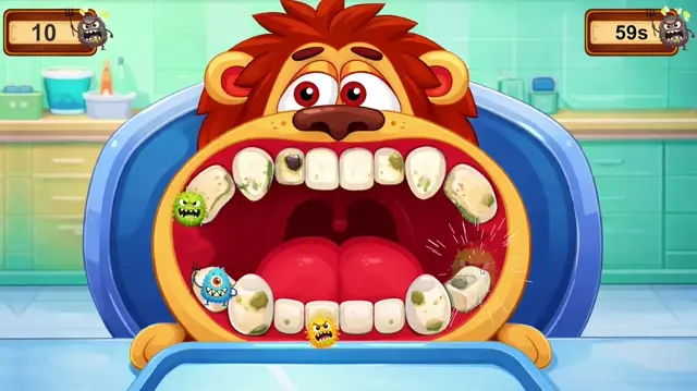 Cavity Monster: interactive wall projection game