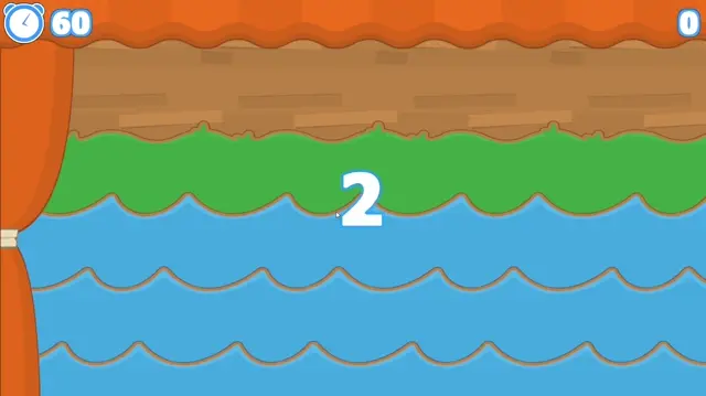 Duck Shooting: interactive wall projection game