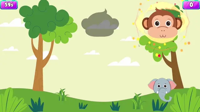 Matching Animals: interactive wall projection game