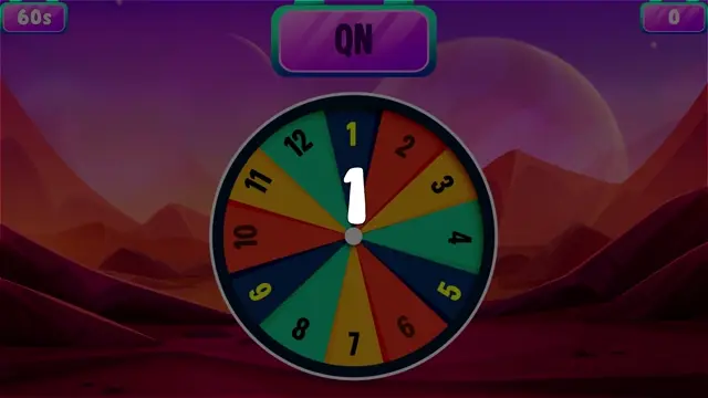 Calculation: interactive wall projection game