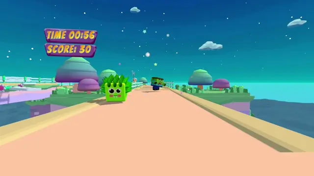 Cube Rush: interactive wall projection game