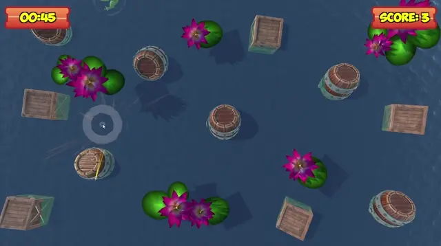 Frog: interactive wall projection game