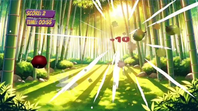 Fruit Frenzy: interactive wall projection game