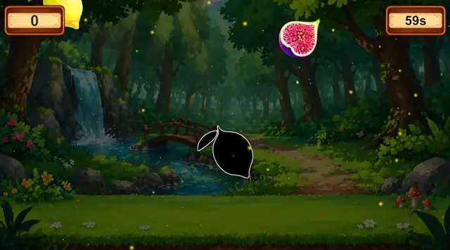 Fruit Match: interactive wall projection game