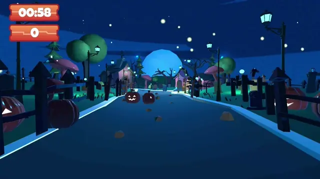 Graveyard: interactive wall projection game