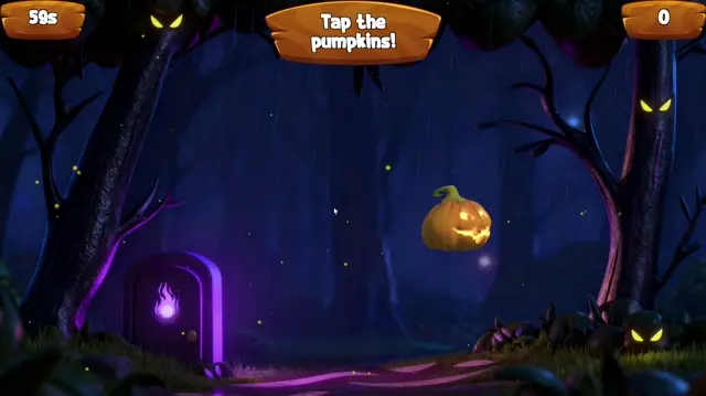 Pumpkin: interactive wall projection game