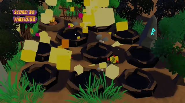 Whacka Mole: interactive wall projection game