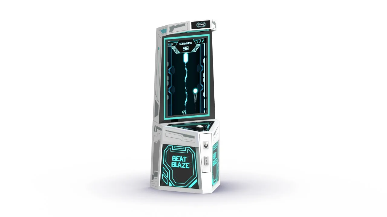 Render of Beat Blaze cabinet on white background