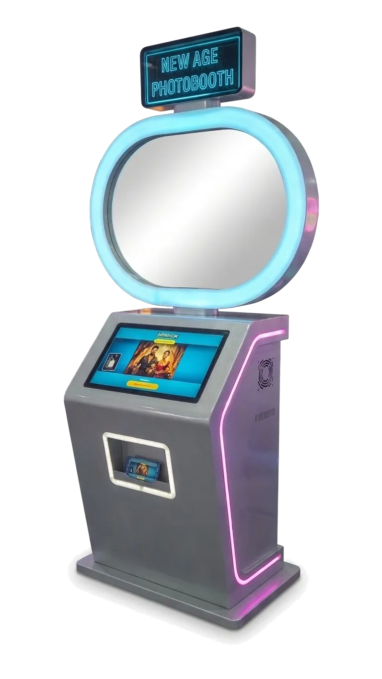 Pikcha AI Photo Booth - compact 6.3 sq ft footprint